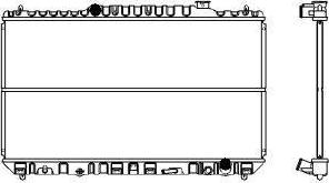 SAKURA Automotive 1460-0114 - Radiator, engine cooling autospares.lv