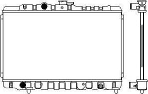 SAKURA Automotive 1460-0116 - Radiator, engine cooling autospares.lv