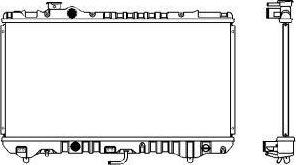 SAKURA Automotive 1460-0118 - Radiator, engine cooling autospares.lv