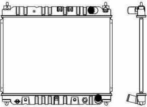 SAKURA Automotive 1460-0127 - Radiator, engine cooling autospares.lv