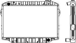 SAKURA Automotive 1461-0327 - Radiator, engine cooling autospares.lv