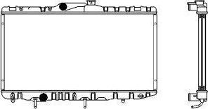 SAKURA Automotive 1461-0241 - Radiator, engine cooling autospares.lv