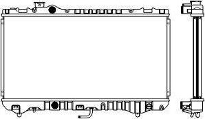 SAKURA Automotive 1461-0250 - Radiator, engine cooling autospares.lv