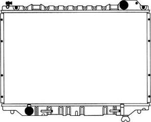 SAKURA Automotive 1461-0239A - Radiator, engine cooling autospares.lv