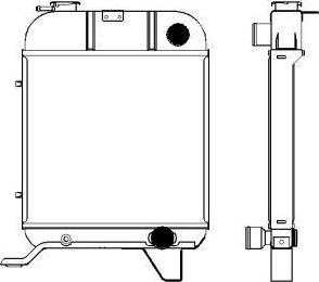 SAKURA Automotive 1621-0201 - Radiator, engine cooling autospares.lv