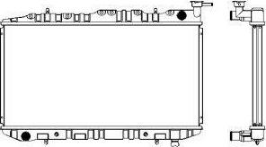 SAKURA Automotive 1341-0246 - Radiator, engine cooling autospares.lv