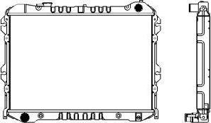 SAKURA Automotive 1301-0215 - Radiator, engine cooling autospares.lv