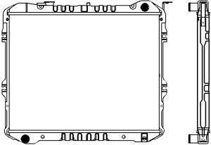 SAKURA Automotive 1301-0220 - Radiator, engine cooling autospares.lv