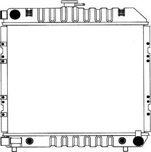 SAKURA Automotive 1311-0204 - Radiator, engine cooling autospares.lv