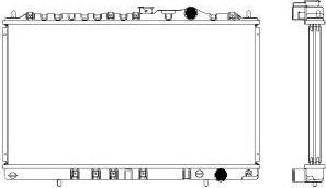 SAKURA Automotive 1321-0244 - Radiator, engine cooling autospares.lv