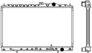 SAKURA Automotive 1321-0211 - Radiator, engine cooling autospares.lv