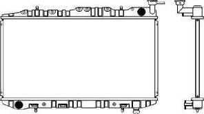 SAKURA Automotive 1250-0101 - Radiator, engine cooling autospares.lv