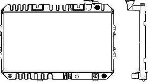 SAKURA Automotive 1210-0115 - Radiator, engine cooling autospares.lv