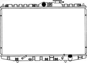 SAKURA Automotive 1210-0126 - Radiator, engine cooling autospares.lv