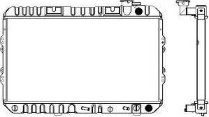 SAKURA Automotive 1211-0204 - Radiator, engine cooling autospares.lv