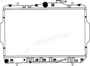 SAKURA Automotive 1220-0109 - Radiator, engine cooling autospares.lv