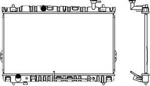 SAKURA Automotive 1220-0104 - Radiator, engine cooling autospares.lv