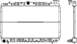 SAKURA Automotive 1220-0101 - Radiator, engine cooling autospares.lv