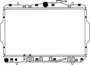 SAKURA Automotive 1220-0108 - Radiator, engine cooling autospares.lv