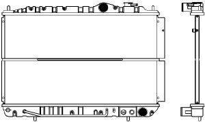 SAKURA Automotive 1220-0102 - Radiator, engine cooling autospares.lv