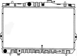 SAKURA Automotive 1220-0110 - Radiator, engine cooling autospares.lv