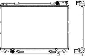 SAKURA Automotive 3461-1005 - Radiator, engine cooling autospares.lv