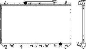 SAKURA Automotive 3461-1003 - Radiator, engine cooling autospares.lv