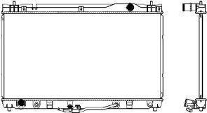 SAKURA Automotive 3461-1015 - Radiator, engine cooling autospares.lv