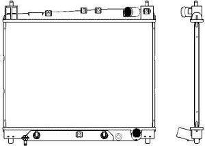 SAKURA Automotive 3461-1011 - Radiator, engine cooling autospares.lv