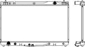 SAKURA Automotive 3461-1034 - Radiator, engine cooling autospares.lv