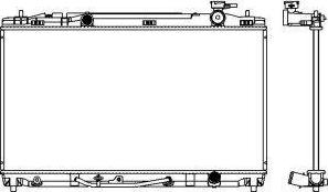 SAKURA Automotive 3461-8506 - Radiator, engine cooling autospares.lv