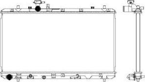 SAKURA Automotive 3431-8505 - Radiator, engine cooling autospares.lv