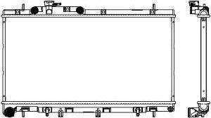 SAKURA Automotive 3421-1020 - Radiator, engine cooling autospares.lv