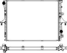 SAKURA Automotive 3472-1001W - Radiator, engine cooling autospares.lv