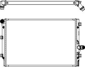 SAKURA Automotive 3061-1006 - Radiator, engine cooling autospares.lv