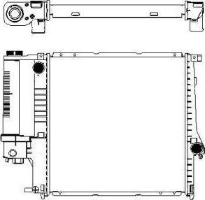 SAKURA Automotive 3011-1006 - Radiator, engine cooling autospares.lv