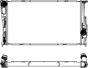 SAKURA Automotive 3011-8501 - Radiator, engine cooling autospares.lv