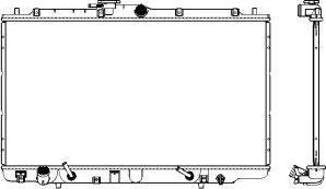 SAKURA Automotive 3071-1008 - Radiator, engine cooling autospares.lv