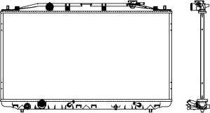 SAKURA Automotive 3071-8504 - Radiator, engine cooling autospares.lv