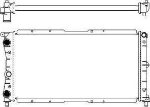 SAKURA Automotive 3151-1005 - Radiator, engine cooling autospares.lv