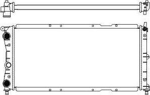 SAKURA Automotive 3151-1006 - Radiator, engine cooling autospares.lv