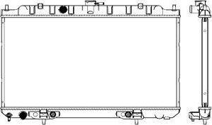 SAKURA Automotive 3341-1014 - Radiator, engine cooling autospares.lv