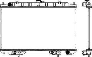 SAKURA Automotive 3341-1016 - Radiator, engine cooling autospares.lv