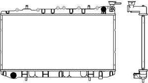 SAKURA Automotive 3341-1018 - Radiator, engine cooling autospares.lv