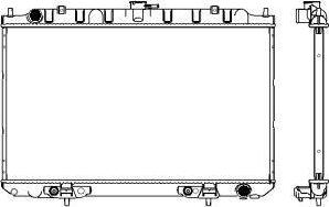 SAKURA Automotive 3341-1017 - Radiator, engine cooling autospares.lv