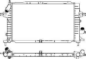 SAKURA Automotive 3351-1011 - Radiator, engine cooling autospares.lv