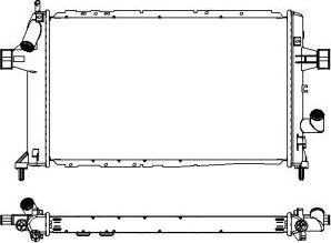 SAKURA Automotive 3352-1003 - Radiator, engine cooling autospares.lv