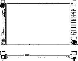 SAKURA Automotive 3311-1004 - Radiator, engine cooling autospares.lv