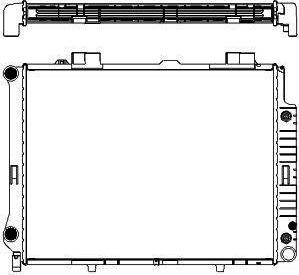 SAKURA Automotive 3311-1002 - Radiator, engine cooling autospares.lv