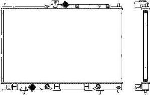 SAKURA Automotive 3321-1024 - Radiator, engine cooling autospares.lv